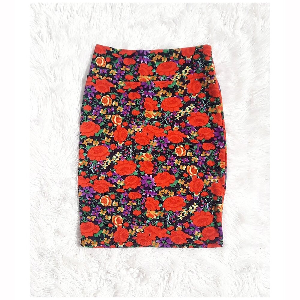 Fun in floral skirt